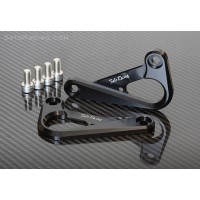 Sato Racing Billet Racing / Tie Down Hook for the Kawasaki ZX-6R /636 (2009+) - With Racing Exhaust (no RH passenger peg Mount)